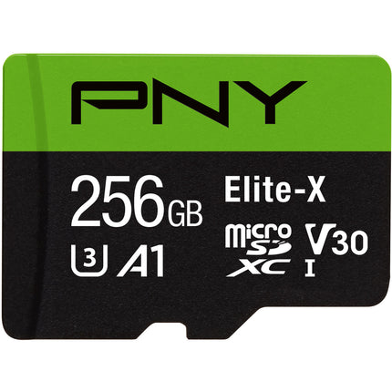 PNY 256GB Elite-X microSDXC UHS-I Tarjeta de Memoria 100MB/s V30