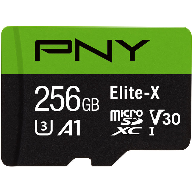 PNY 256GB Elite-X microSDXC UHS-I Tarjeta de Memoria 100MB/s V30