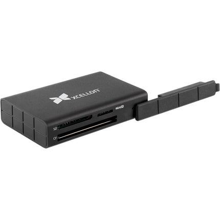 Xcellon Lector de Tarjetas USB Multitarjeta Compatible SD UHS-II con Cables USB-C y USB-A