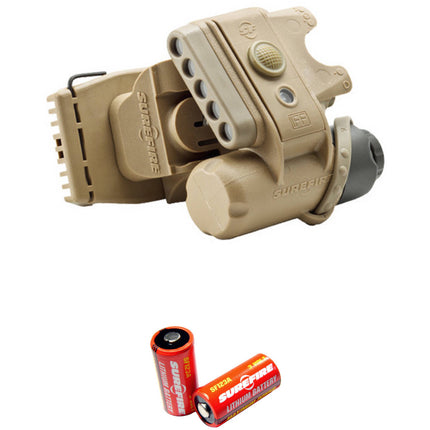 SureFire HL1-A Luz para Casco LED Blanco Rojo 19.2 y 2.5 Lúmenes Desert Tan