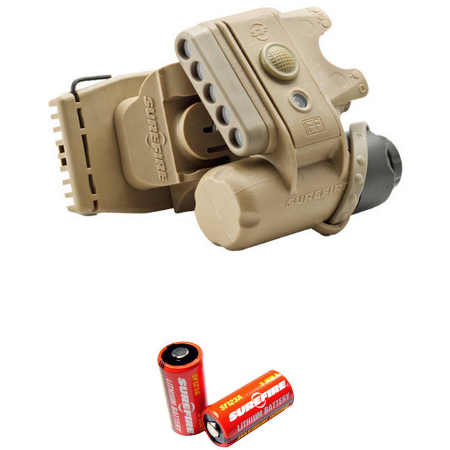 SureFire HL1-A Luz para Casco LED Blanco Rojo 19.2 y 2.5 Lúmenes Desert Tan