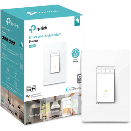 TP-Link HS220 Interruptor Inteligente Wi-Fi con Dimmer Blanco 2.4 GHz Wi-Fi