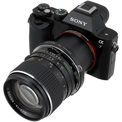 Adaptador FotodioX para Objetivo Mamiya 645 a Montura Sony NEX Cámara