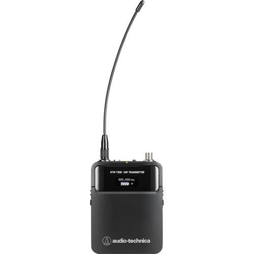 Audio-Technica ATW-T3201 Transmisor Bodypack Serie 3000 530-590 MHz 9.5 Horas batería NiMH