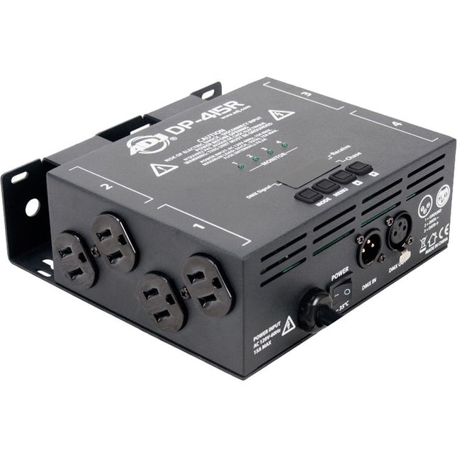 American DJ DP-415R Dimmer y Switch Pack 4 Canales 8 Enchufes Pantalla Digital