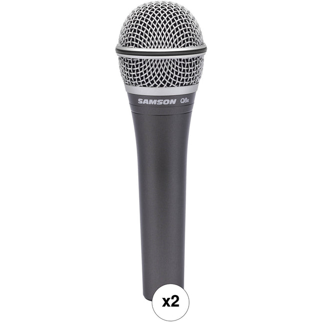 Samson Q8x Microfono Dinámico Supercardioide Mano Kit Par 2 piezas bolso cremallera