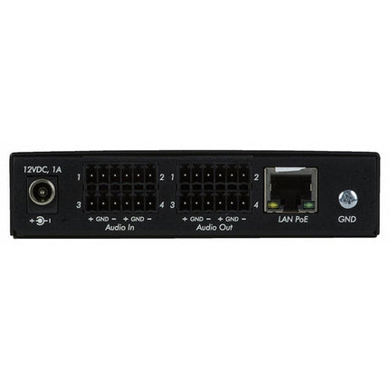 MuxLab Dante Gateway de Audio PoE de Cuatro Canales con Ancho de Banda 20Hz-20kHz