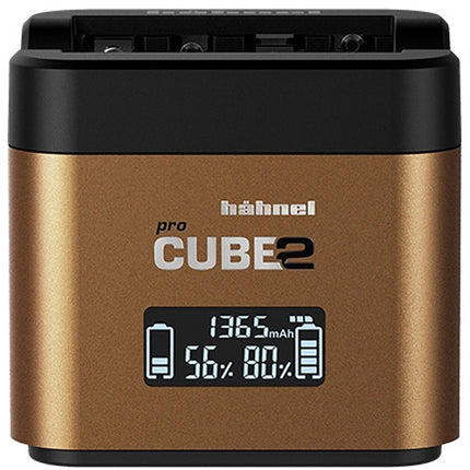 hahnel Professional Charger PROCUBE2 Cargador para Baterías Olympus carga 2 Li-Ion y 4 AA con Puerto USB