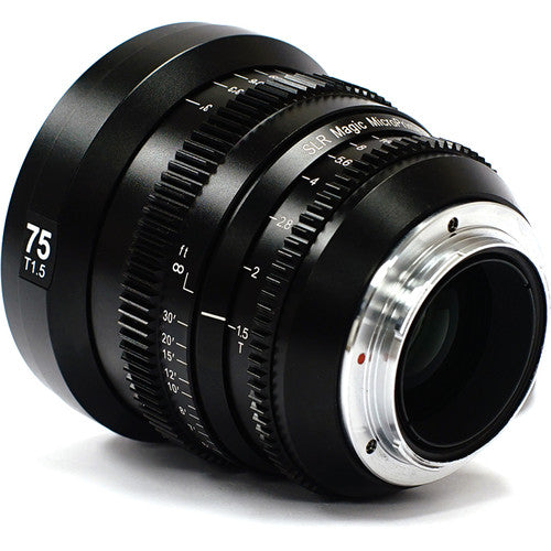SLR Magic MicroPrime Cine 75mm T1.5 Montura E Para Sensor Full Frame 4K