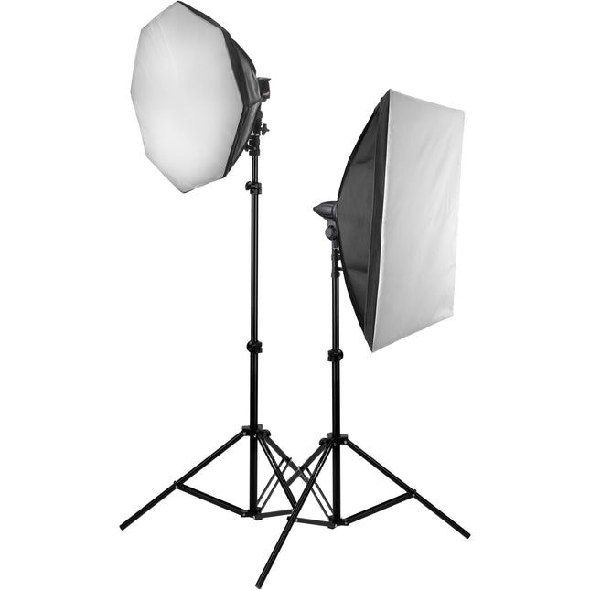 Impact Soft n' Natural Kit #3 Kit de Iluminación Fluorescente 8 Bombillas 26W 5000K Softboxes 24" y 20x27.5"