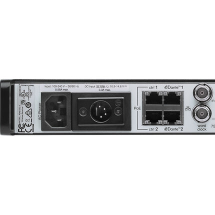 Shure AD4D-DC Receptor Inalámbrico Digital 2 Canales 166 MHz Ultrawide
