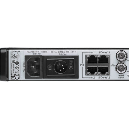Shure AD4Q-DC Receptor Inalámbrico Digital Cuatro Canales 166 MHz Quintuple