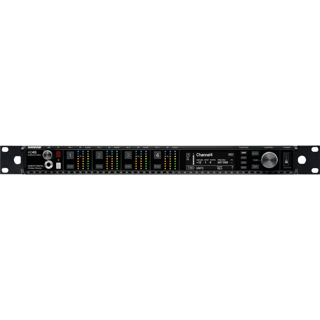 Shure AD4Q-DC Receptor Inalámbrico Digital Cuatro Canales 166 MHz Quintuple