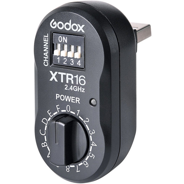 Godox XTR16 Receptor de Disparador de Flash Wireless 2.4 GHz 328 pies de alcance