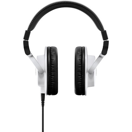Yamaha HPH-MT5W Auriculares de Monitor de Estudio Blanco 40mm con Cable de 3 Metros y Adaptador 1/4"
