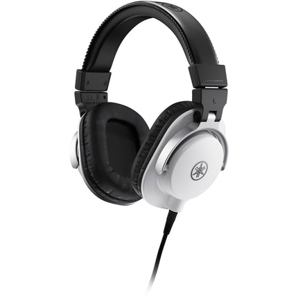 Yamaha HPH-MT5W Auriculares de Monitor de Estudio Blanco 40mm con Cable de 3 Metros y Adaptador 1/4"
