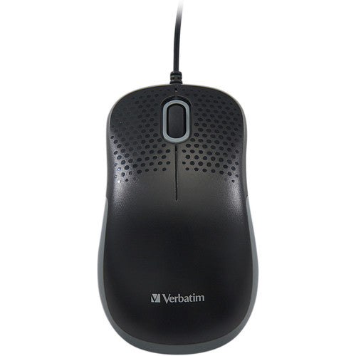 Verbatim Silent Mouse Óptico Alámbrico 5.9 Pies Clic Silencioso Ergonomía Negra