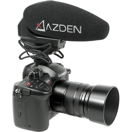 Azden SMX-30 Micrófono de Video Estéreo Mono con Cubierta Furry SWS-30