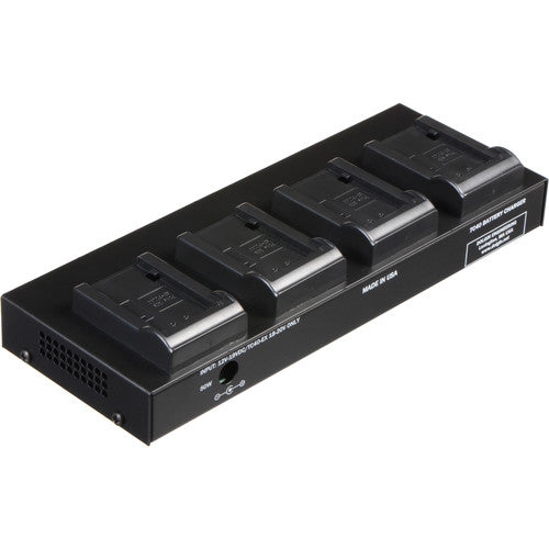 Dolgin Engineering Cargador de Baterías para Sony NP-FZ100 4 Bahías LED