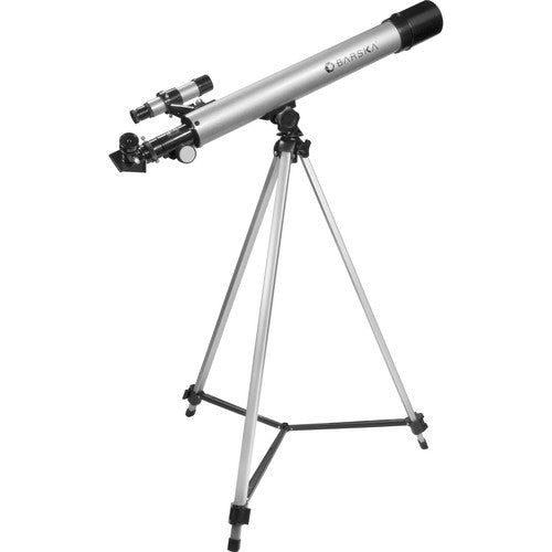 Barska 450 Power 60050 Starwatcher Telescopio Refractor 50mm 600mm Plata