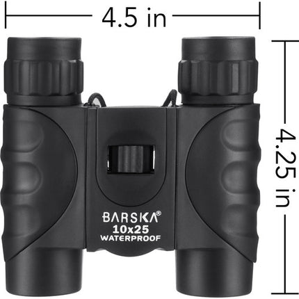 Binoculares Barska 10x25 Colorado Impermeables con Prismaticos BK7 y Estuche