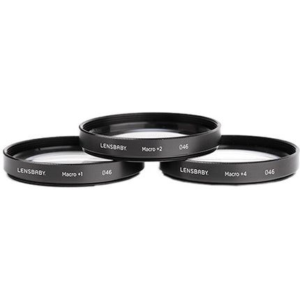 Lensbaby 46mm Kit de Filtros Macro con +1 +2 y +4 y Rosca 46mm