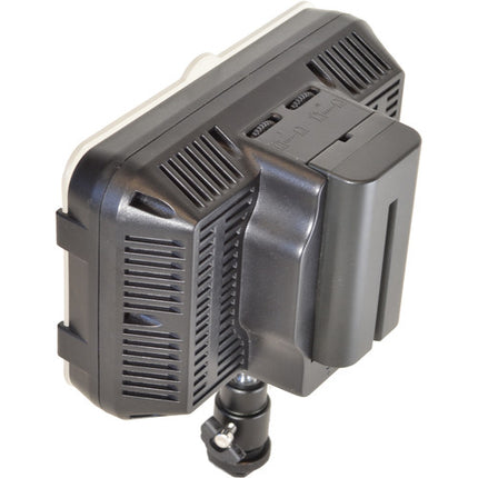 Bescor XT160 Luz LED Bicolor para Cámara Temperatura 3200-5400K Regulable 10-100% Filtro Naranja y Difusión
