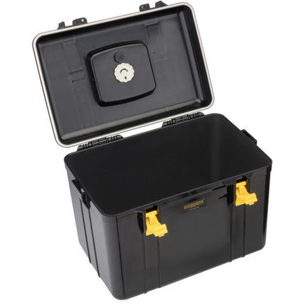 Ruggard Estuche Seco Portátil con Deshumidificador Negro 22.4L Humidímetro