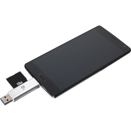 IOGEAR USB Type-C Duo Lector y Escritor de Tarjetas USB 3.1 y UHS-I 104 MB/s