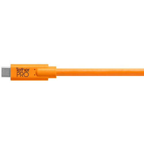Tether Tools TetherPro Cable USB Type-C a Mini-USB 2.0 15 pies 480 Mb/s Naranja