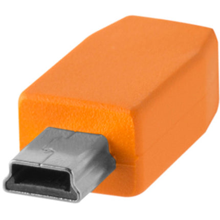 Tether Tools TetherPro Cable USB 2.0 Type-C a Mini-USB B 4.5m y Placa TetherBLOCK QR Plus
