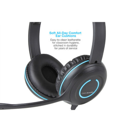 Cyber Acoustics AC-5002 Auriculares Estéreo Micrófono Cancelación Ruido 3.5mm