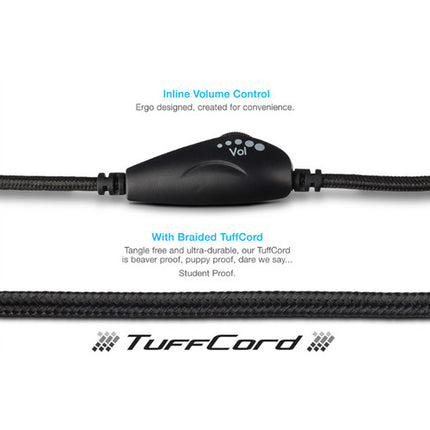 Cyber Acoustics AC-5002 Auriculares Estéreo Micrófono Cancelación Ruido 3.5mm