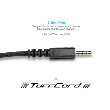 Cyber Acoustics AC-5002 Auriculares Estéreo Micrófono Cancelación Ruido 3.5mm