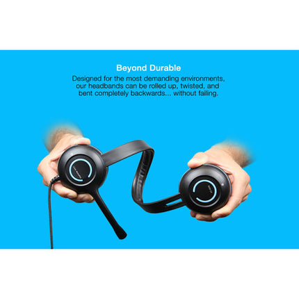 Cyber Acoustics AC-5002 Auriculares Estéreo Micrófono Cancelación Ruido 3.5mm