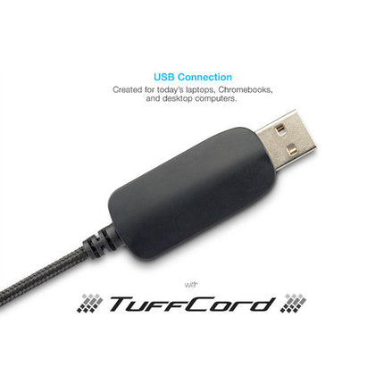Cyber Acoustics AC-5008 Auriculares Estéreo Micrófono Cancelación de Ruido USB