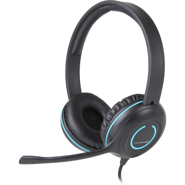 Cyber Acoustics AC-5008 Auriculares Estéreo Micrófono Cancelación de Ruido USB