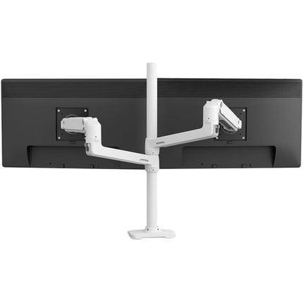 Ergotron LX Brazo Doble para Montaje de Pantallas 40" Blanco 13" Elevación 20 lb Cada Brazo