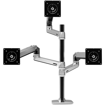 Ergotron LX Brazo Doble para Montaje de Pantallas 40" Blanco 13" Elevación 20 lb Cada Brazo