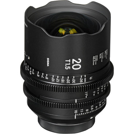 Sigma FF Kit de 7 Lentes Prime Alta Velocidad Montura Canon EF con Estuche y 9 Cuchillas de Diafragma