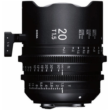 Sigma FF Kit de 7 Lentes Prime Alta Velocidad Montura Canon EF con Estuche y 9 Cuchillas de Diafragma