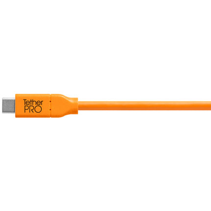 Tether Tools TetherPro Cable USB Tipo C a USB Tipo C 10 pies 5 Gb/s Naranja