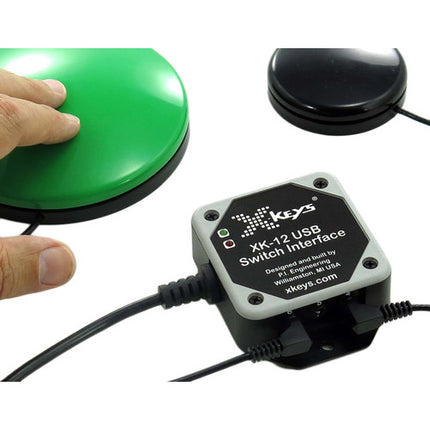 X-keys USB 12 Switch Interface para KVM con 6 puertos audio 3.5mm IP40