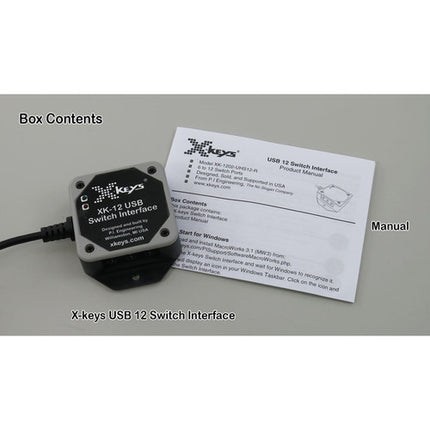 X-keys USB 12 Switch Interface para KVM con 6 puertos audio 3.5mm IP40
