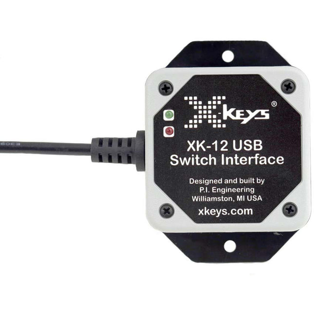 X-keys USB 12 Switch Interface para KVM con 6 puertos audio 3.5mm IP40