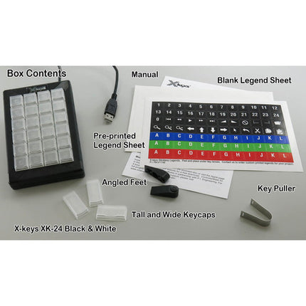 X-keys XK-24 Teclado Control 24 Teclas Retroiluminación USB IP40