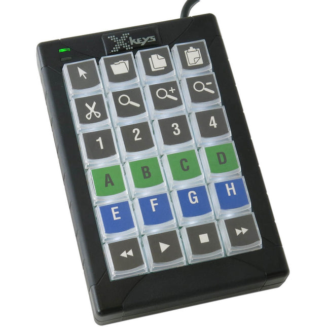 X-keys XK-24 Teclado Control 24 Teclas Retroiluminación USB IP40