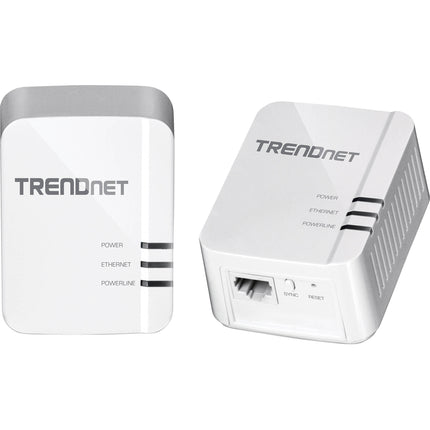 TRENDnet TPL-422E2K Adaptador Powerline 1300 AV2 Kit con Puerto Gigabit y Alcance 300m
