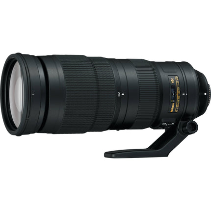 Nikon AF-S NIKKOR 200-500mm f/5.6E ED VR Zoom para cámara F-Mount con estabilizador y collar para trípode
