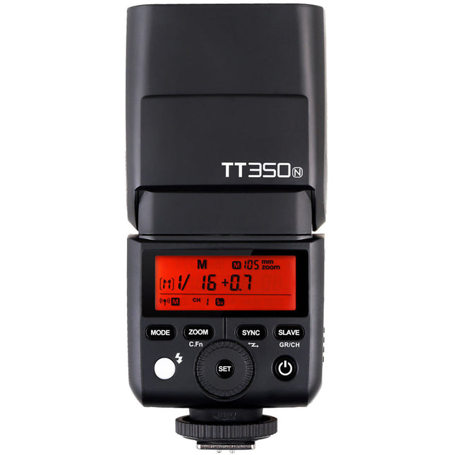 Godox TT350N Mini Flash TTL para Nikon 2.4GHz Zoom 24-105mm Kit Completo